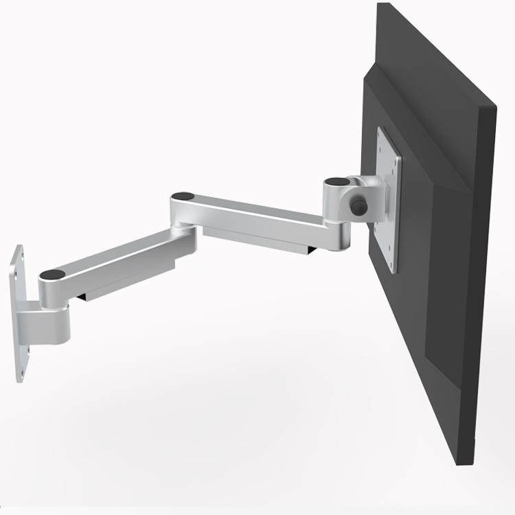 工业液晶电脑显示器支架铝合金折叠悬挂旋转壁挂式vesa挂墙支架臂