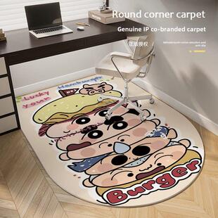 卡通动画电脑椅子地板垫学习桌滑轮座椅转椅卧室脚垫梳妆台地毯
