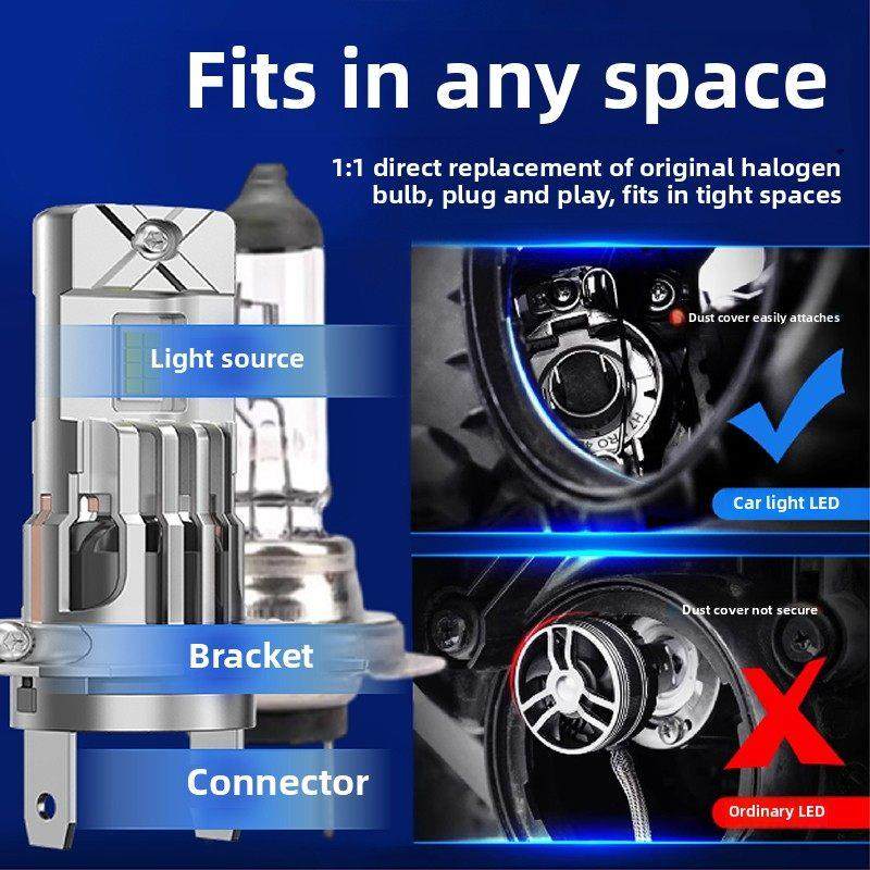 直接插入式Led汽车灯泡H7低光束H11远光灯9005配有解码超亮聚光灯