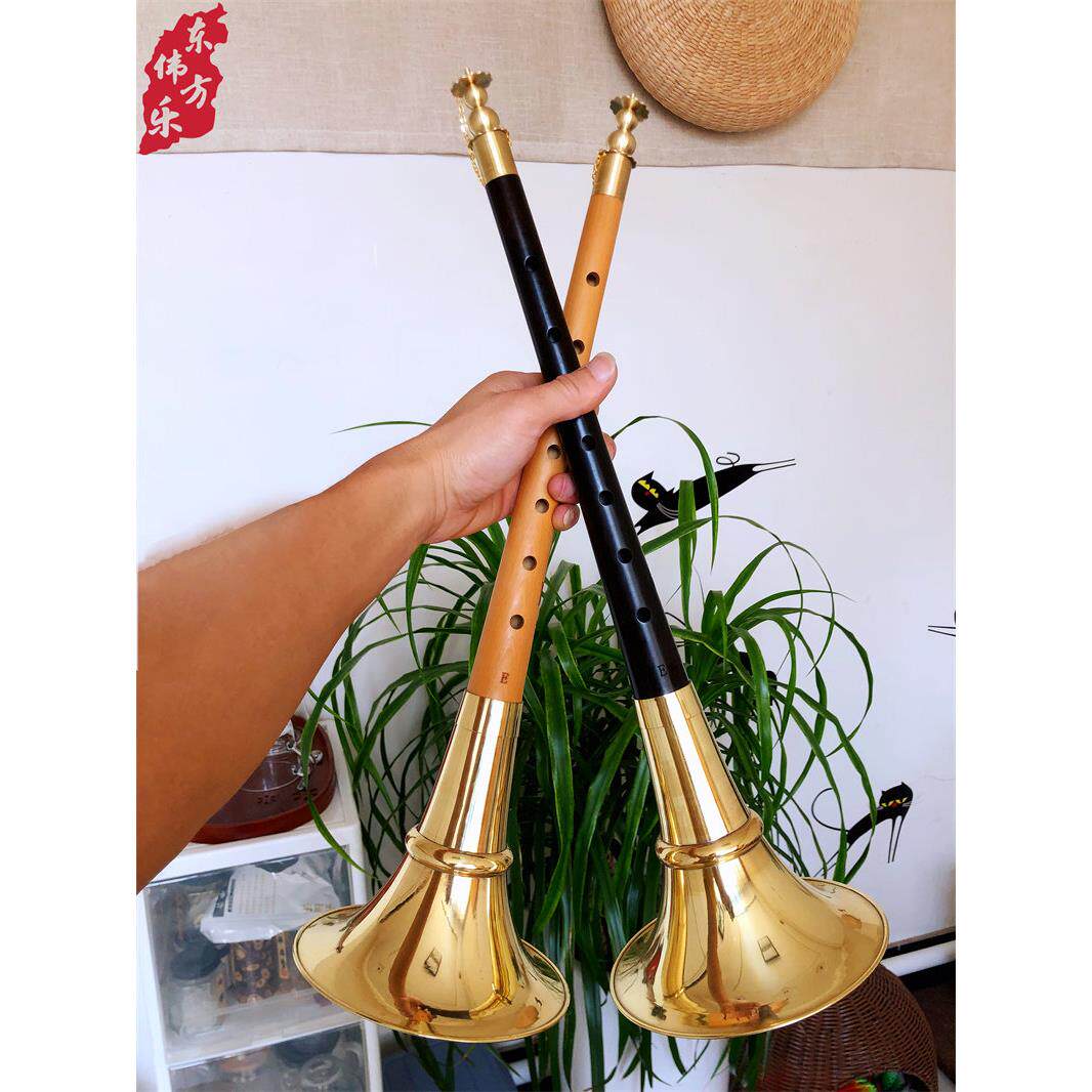 山西内蒙柏木唢呐黑檀木忻州五台E调F调大得胜鼓吹鼓匠音准包邮