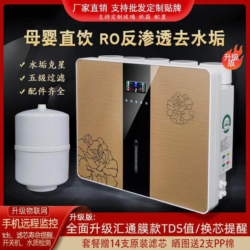 净水器家用直饮机苹 果六代RO反渗透滤水机五级过滤器去水垢净水