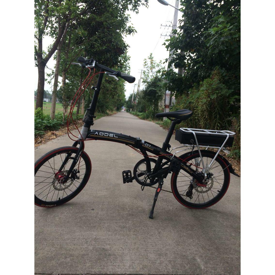 锂电池盒 20寸自行车改装电动车 双层后衣架 载物架 铝合金衣架