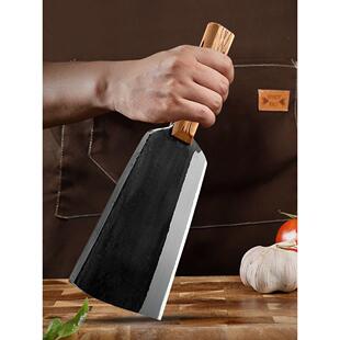 老式手工锻打砍大骨头刀特制厚重斩骨刀剁肉商用剁骨刀屠宰场专用