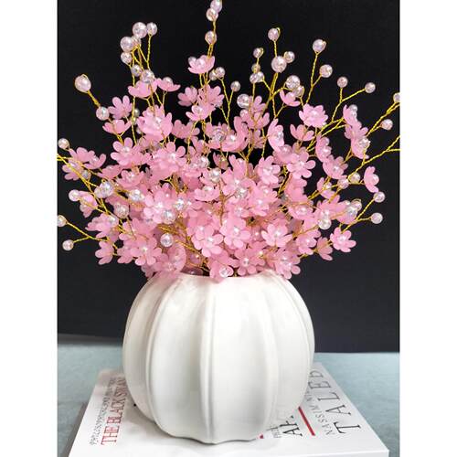 花艺彷真花花束餐桌装饰摆件假花 非成品 赠教程