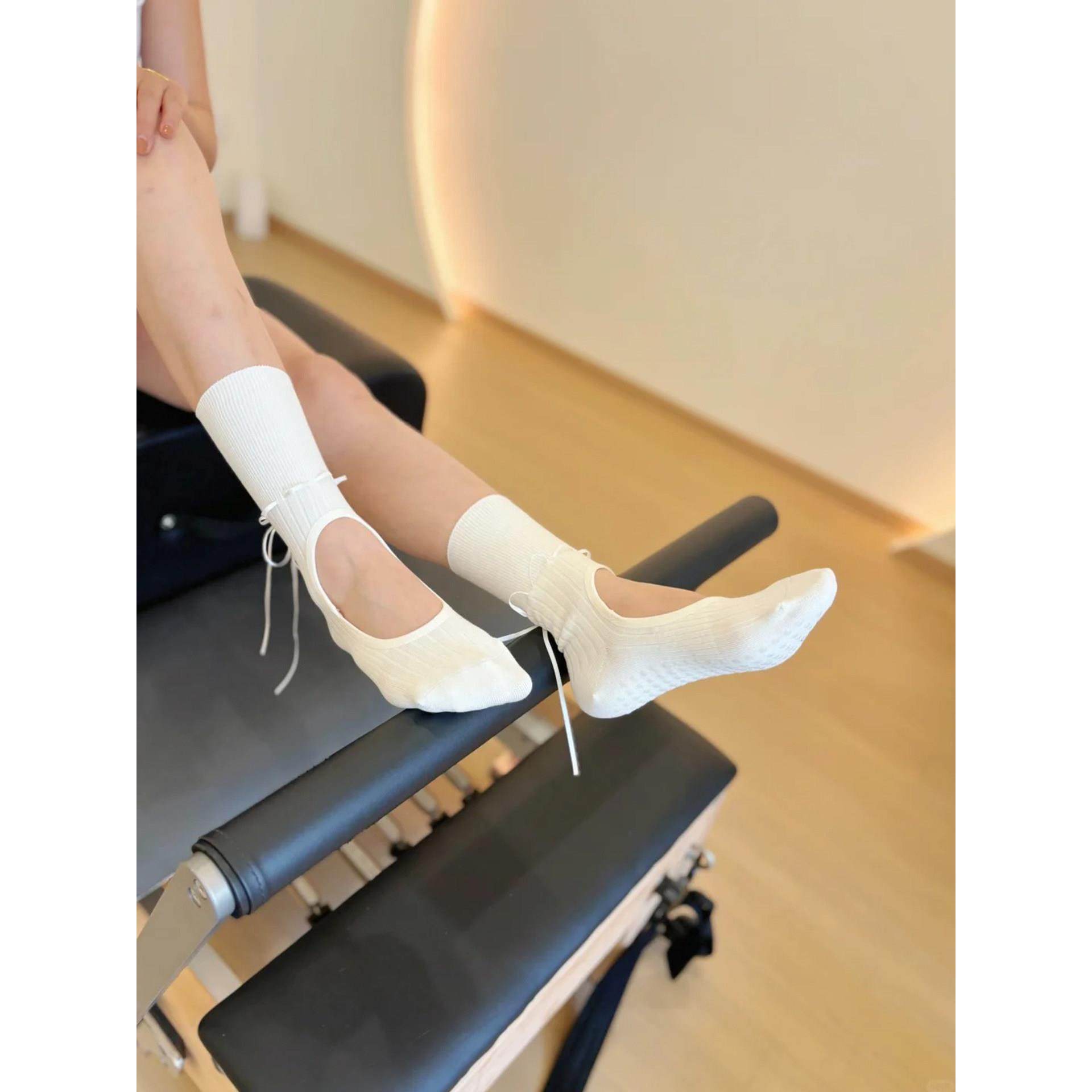 瑜伽袜夏季薄款丝带露趾小腿袜套普拉提训练专用袜防滑健身长筒袜,女士内衣/男士内衣/家居服,长筒袜,淘宝优惠券,粉丝福利购,淘宝优惠卷