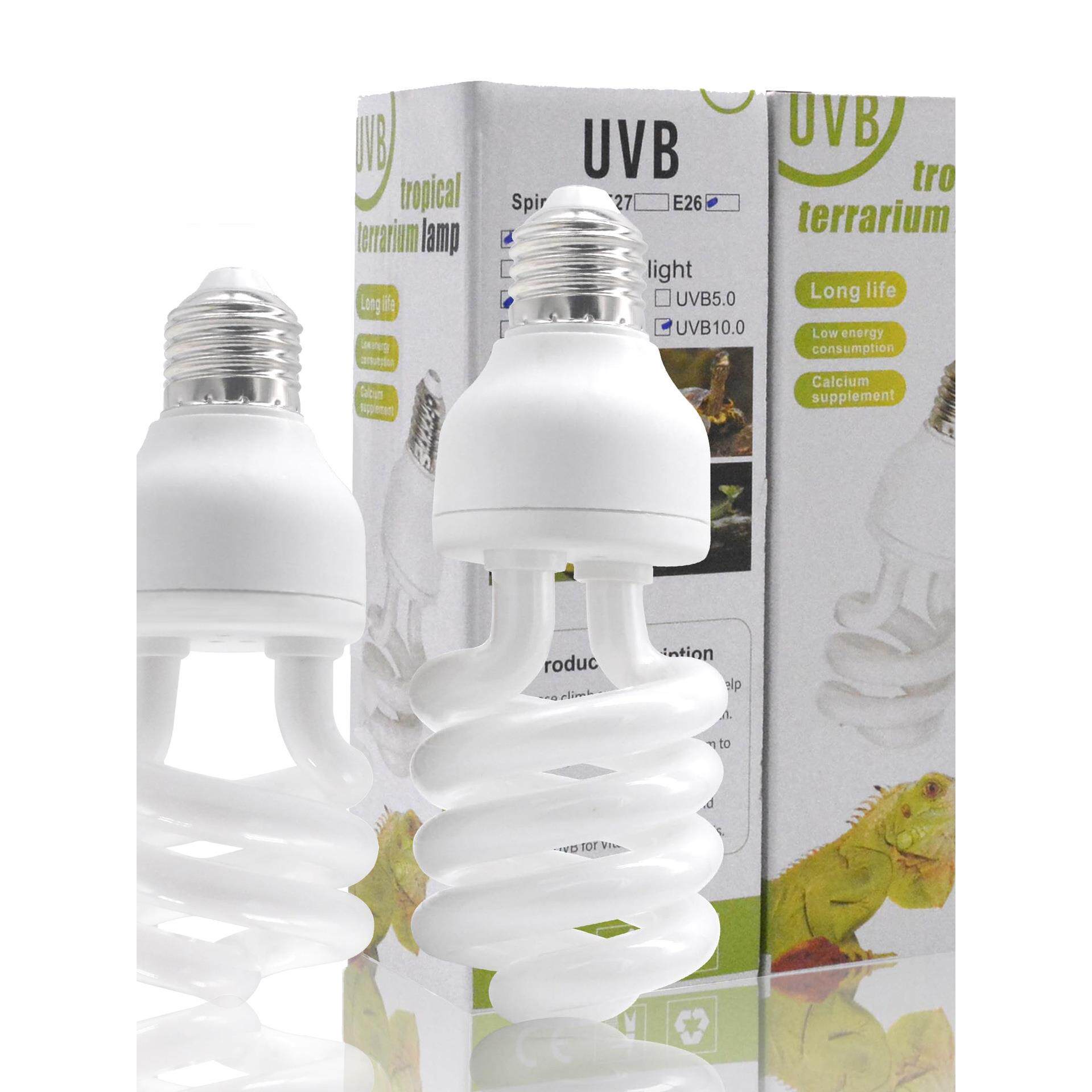 爬宠UVB补钙灯鬃狮蜥蜴守宫鹦鹉乌龟晒背灯uva紫外线灯泡10.0