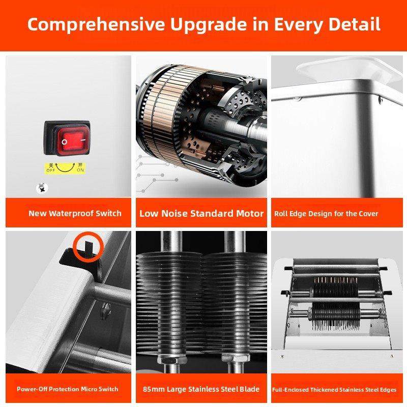 全球肉类切片机商用全自动不锈钢家用电动肉类切片机肉丁切片和切,厨房电器,切片机/切肉机,淘宝优惠券,粉丝福利购,淘宝优惠卷