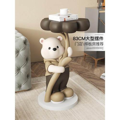 暴力熊摆件北欧轻奢客厅电视柜旁落地乔迁茶几家居饰品