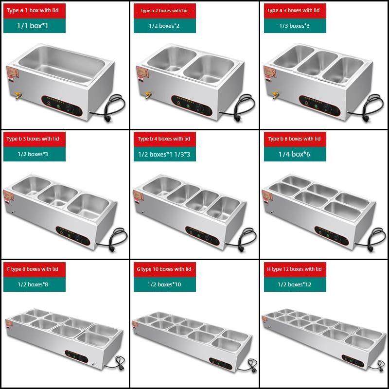 快餐保温桌加热及温控不锈钢桌面保温餐销售桌食堂自助热菜烹饪桌