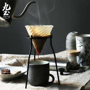 九土手冲咖啡支架杯架v60器具滴漏滤纸套装滤杯简易架子漏斗工具