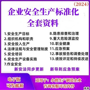 工贸小微企业f安全生产标准化三级管理制度消防应急预案台账资料