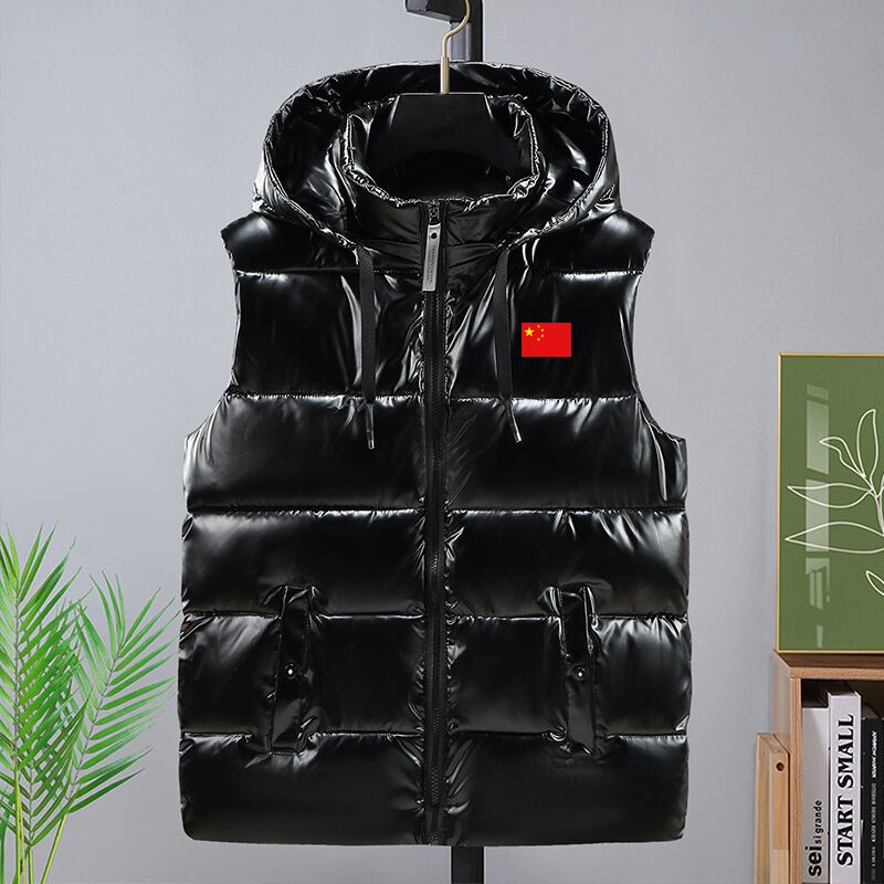 羽绒棉马甲男款冬季加厚保暖背心坎肩马夹外套定制logo工作服宽松