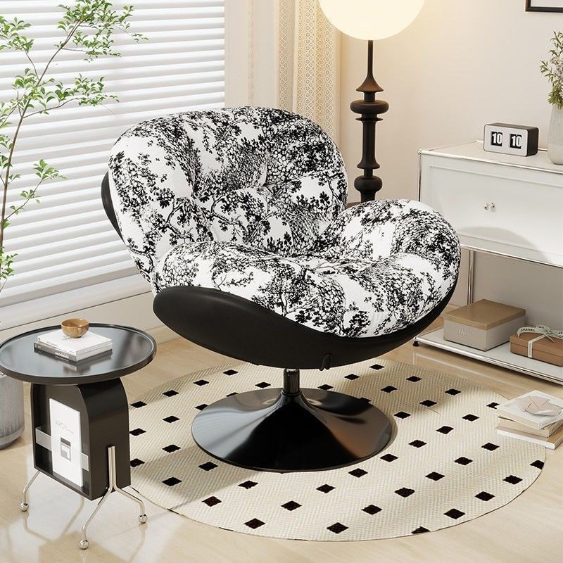 复古阳台单人沙发椅客o厅休闲可躺可睡蛋壳椅小户型懒人沙发躺椅