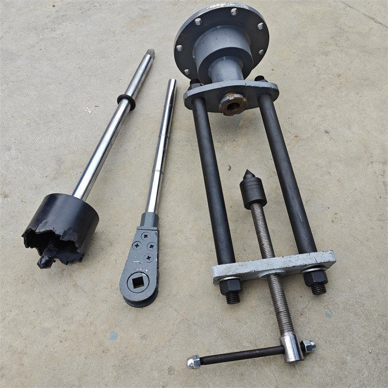 铸铁管用手动不停水钻孔机 不停压分支管K道设备 管道带压开孔机