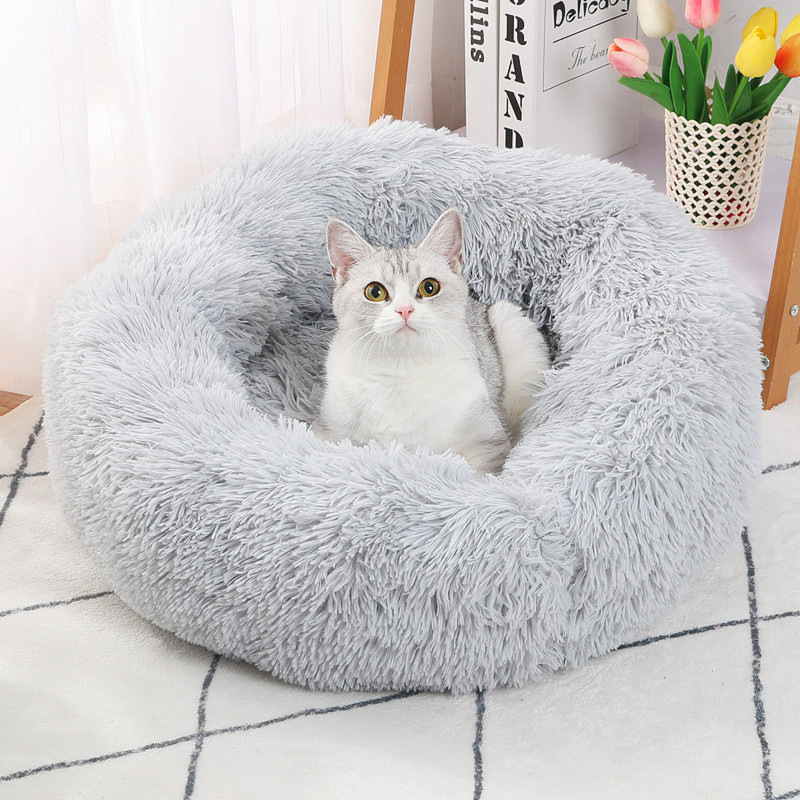 猫窝四季通用冬季保暖猫咪用品深度睡眠猫屋睡觉的床宠物狗窝冬天