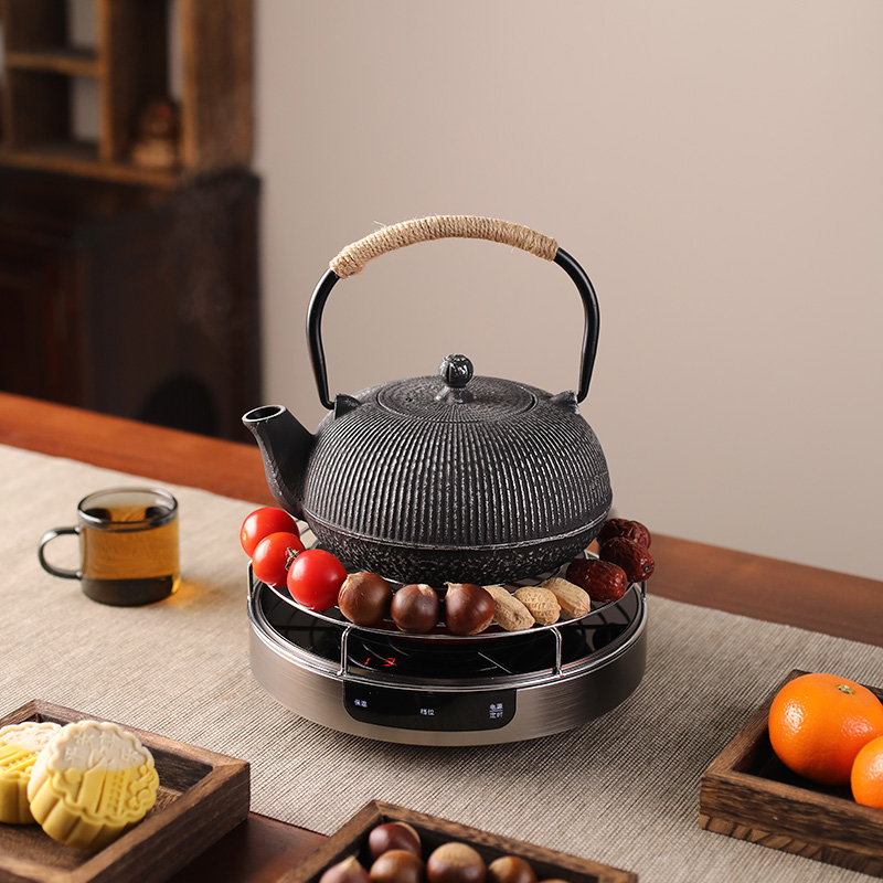 铁壶家用办公室内泡茶壶围炉煮茶烧水铸铁M壶电陶炉焖茶具水壶套