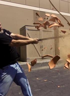 高档美国冷钢ColdSteel非洲祖鲁手杖防卫龙头黑刺李拐杖登山车载