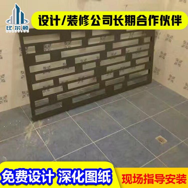 小区改造铝合金外机空调罩 冲孔雕花铝板空调挡雨防晒保护罩装饰