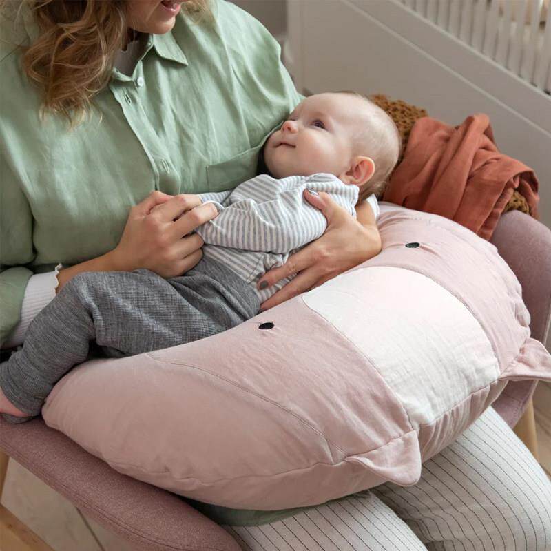 丹麦SEBRA多功能U形哺乳枕 进口躺喂护腰枕适用新生儿