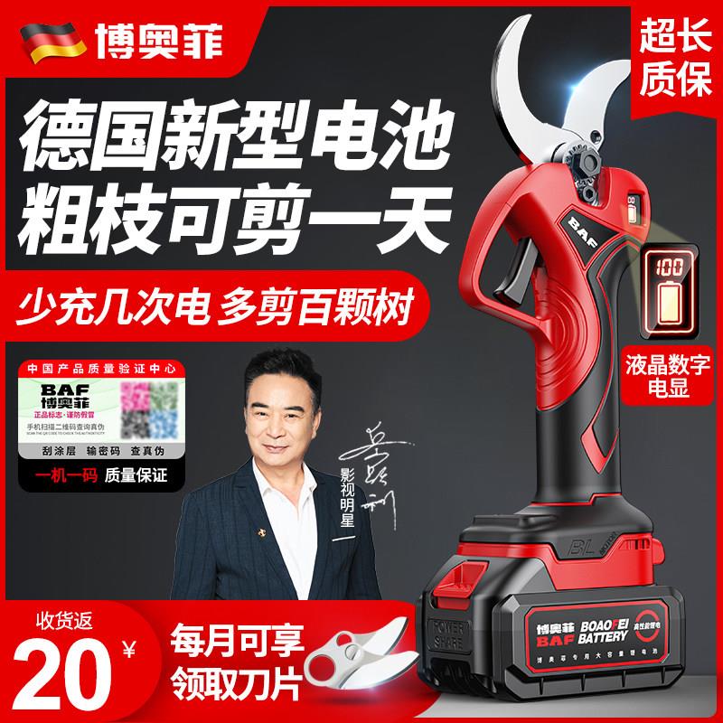 锂电剪刀剪树枝专用修剪树枝艺园修花绿化绿篱园艺园林大修枝剪P
