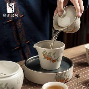 家用懒人自动泡茶器中式 清仓功夫茶具套装 轻奢整套茶壶茶盘带礼盒