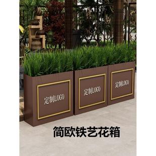 厂家直销花箱隔断定制花箱花盆花槽花盆围栏景观花槽花箱铁艺组合