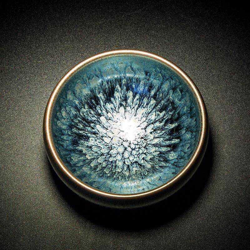 景德镇正品盏杯建盏茶杯窑变百花将军杯子陶瓷大男女茶具茶盏主人