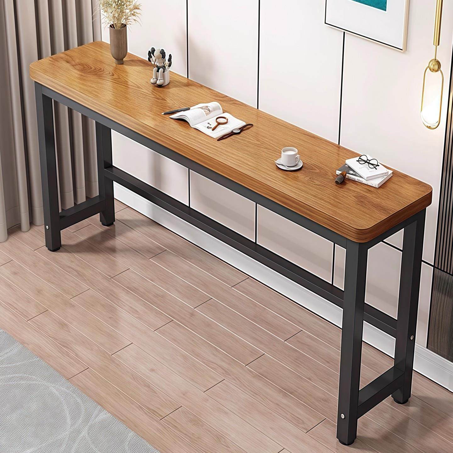 高90cm靠墙窄桌定制电脑桌30宽35卧室床边夹缝长方形延长小书桌子,住宅家具,电脑桌,淘宝优惠券,粉丝福利购,淘宝优惠卷