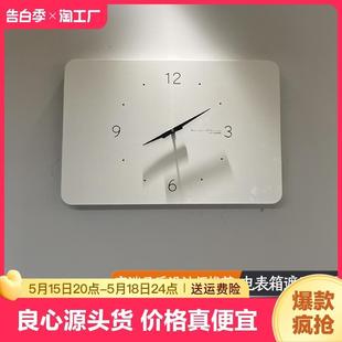 饰画带时钟电源空气开关遮挡挂画配电箱壁画免打孔 极简风电表箱装
