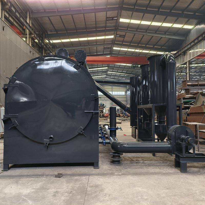 卧式原木杂木木材炭化炉木炭机全套设备节能梨枣苹果木碳化炉