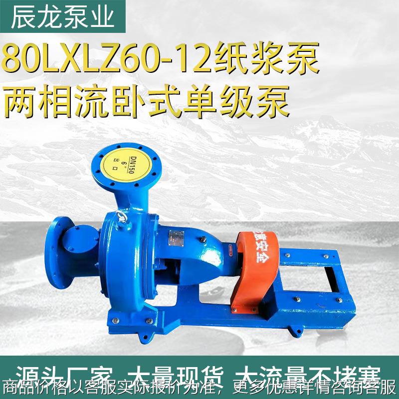 两相流卧式水泵安德里兹无堵塞纸浆泵LXL纸浆泵大流量单级自吸泵