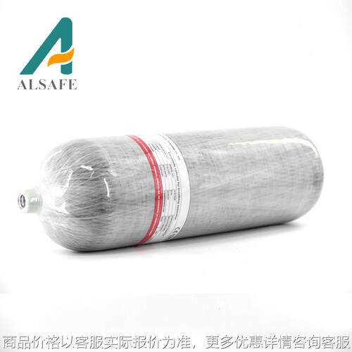 厂家碳纤维缠绕瓶消防救援铝合金内胆复合气瓶9.0