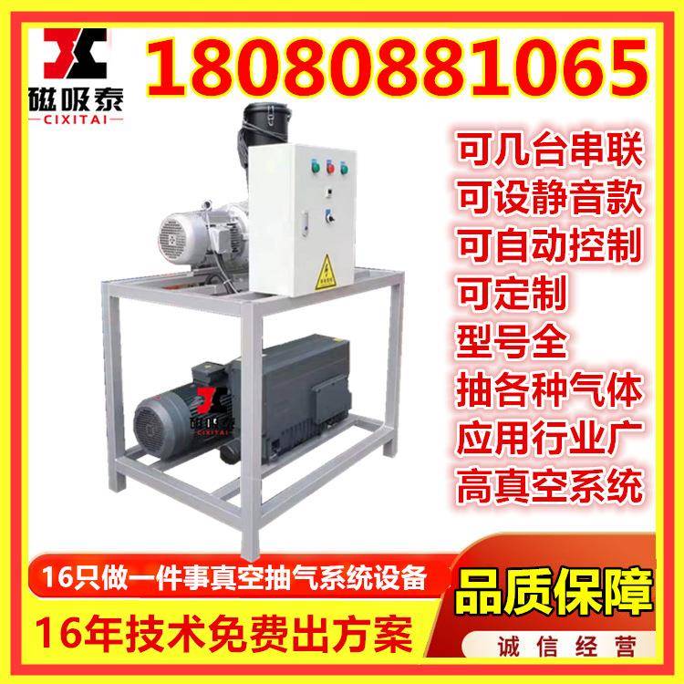 单级旋片式真空泵机组XD250普旭真空泵系统RA0040F罗茨真空泵机组