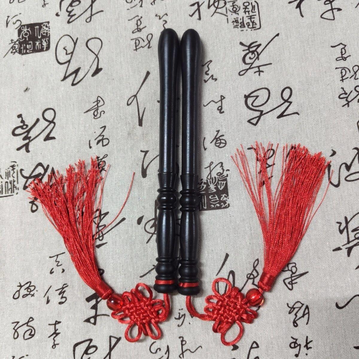 17号非洲黑檀木小鼓棒腰鼓槌小盆鼓棒 精致光滑 黑檀实木鼓棒一对