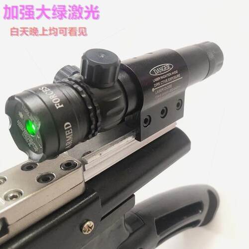 新款高亮绿激光瞄准器红外线激光定位精准可调节校准强光笔充电