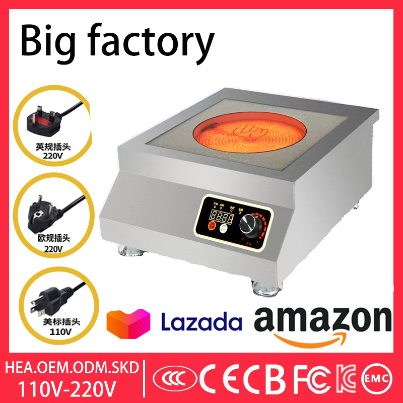 商用电陶炉跨境110V欧规俄罗斯英文版英规外贸家用Electric stove