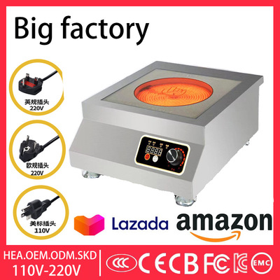 商用电陶炉跨境110V欧规俄罗斯英文版英规外贸家用Electric stove