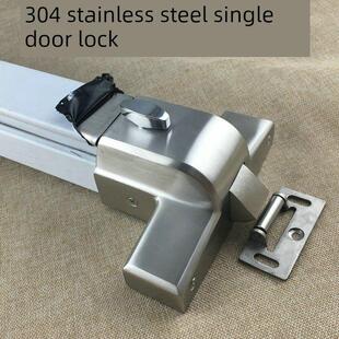 台湾德米 304不锈钢平推杆式防火门逃生锁 消防逃生门锁 单开门