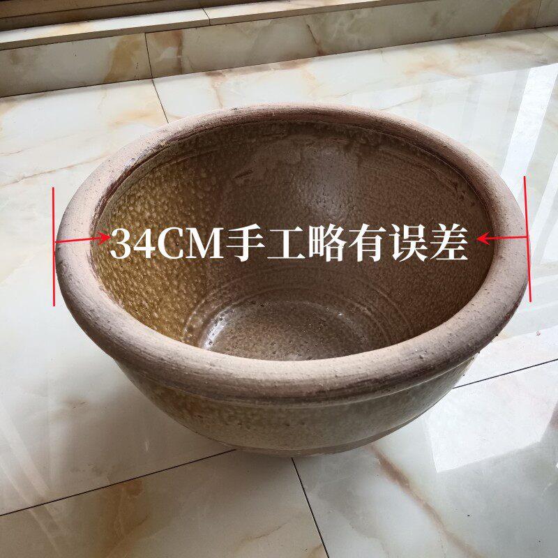 土陶瓷粗碗土陶碗天然矿釉钵陶瓷钵钵传统农家用陶瓷钵土陶汤钵