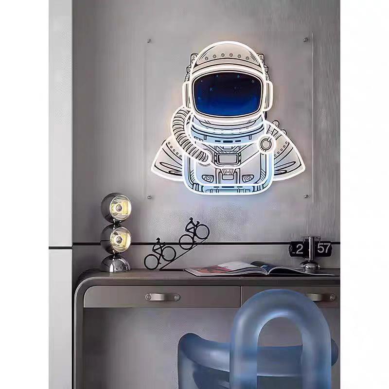 LED气氛灯发光画儿童房挂画现代简约灯光画卧室床头氛围感装饰画
