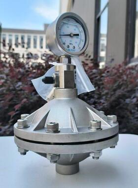 不锈钢膜片式脉冲阻尼器304/316L隔膜阻尼器液体缓冲器dN1520加厚