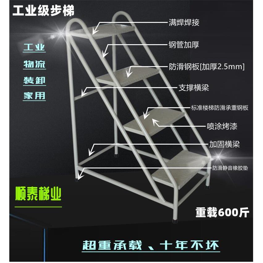 踏步梯台阶梯梯子两三步梯登高铁凳子结实工业梯子加厚便捷铁梯子