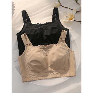 大胸胸罩，全罩杯，夏季薄，托举，防下垂，无线带式，全包露胸胸