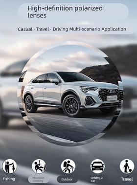 TheGreenParty偏光太阳镜男士开车墨镜驾驶专用日夜两用智能变色