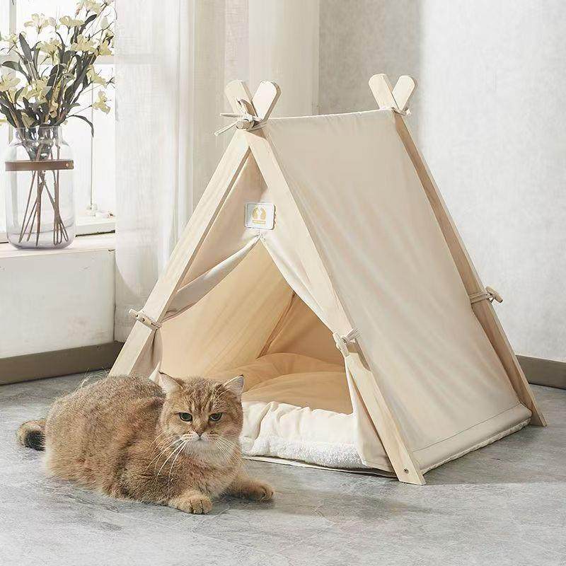 猫狗帐篷窝四季通用可拆洗宠物小屋冬暖夏凉猫窝狗窝封闭式小房子