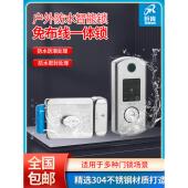 户外庭院门智能锁 老式 家用不锈钢锁 锁 密码 户外防水指纹锁