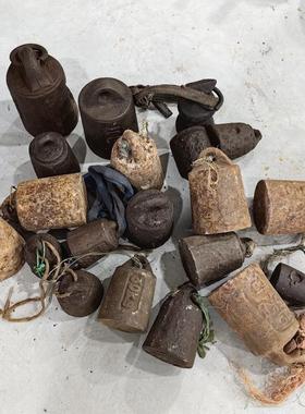 民俗老物件旧秤砣摆件老旧铁权铁砣覆古怀旧装饰品旧物件铁器收藏