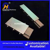 45号钢燕尾滑台V型槽可焊接拖板滑块导轨A3钢件304不锈钢一件定制