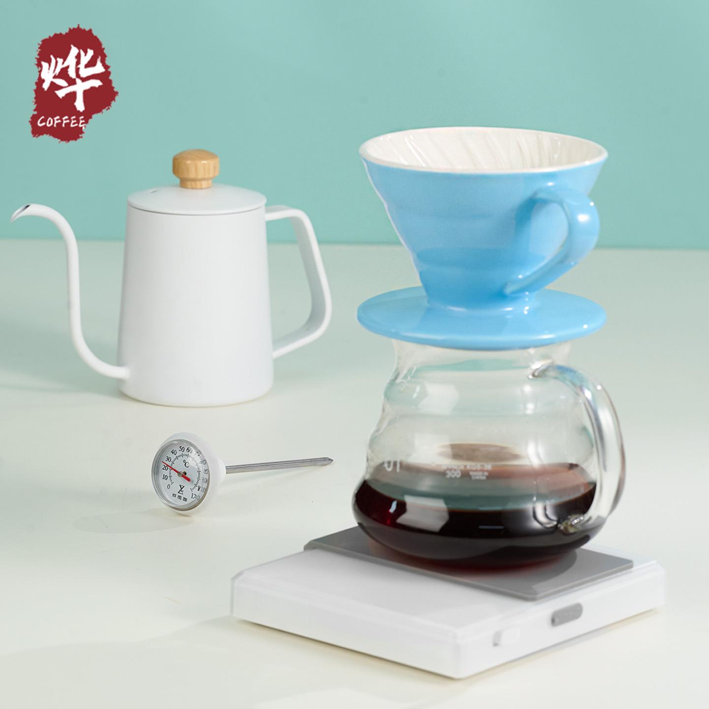 陶瓷咖啡滤杯 手冲咖啡套装过滤漏斗手摇磨豆机家用手冲咖啡器具