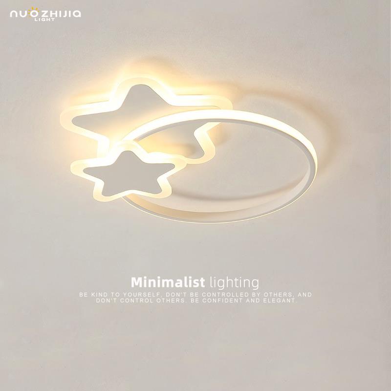 led吸顶灯现代简约大气卧室书房餐厅星星北欧圆形创意个性房间灯